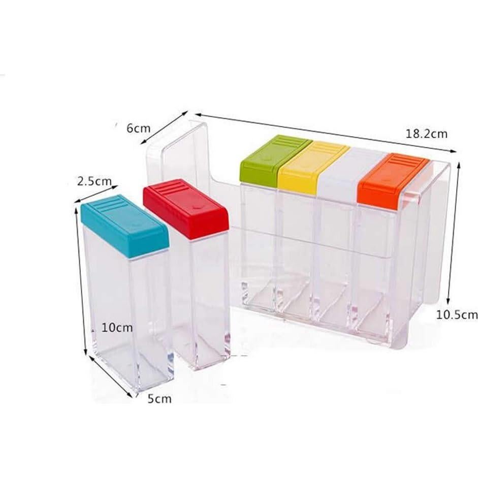 Set de 6 Tarros de Especias Windspeed con Bandeja - Portátil