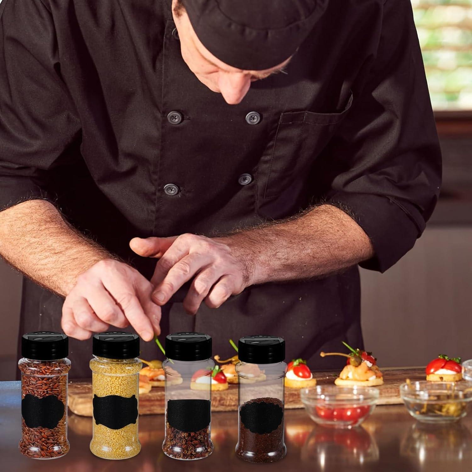 36 Tarros de Especias Plástico Wanmu 100ml con Dosificador