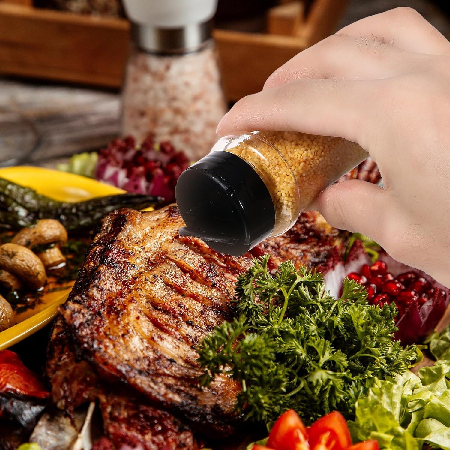 36 Tarros de Especias Plástico Wanmu 100ml con Dosificador