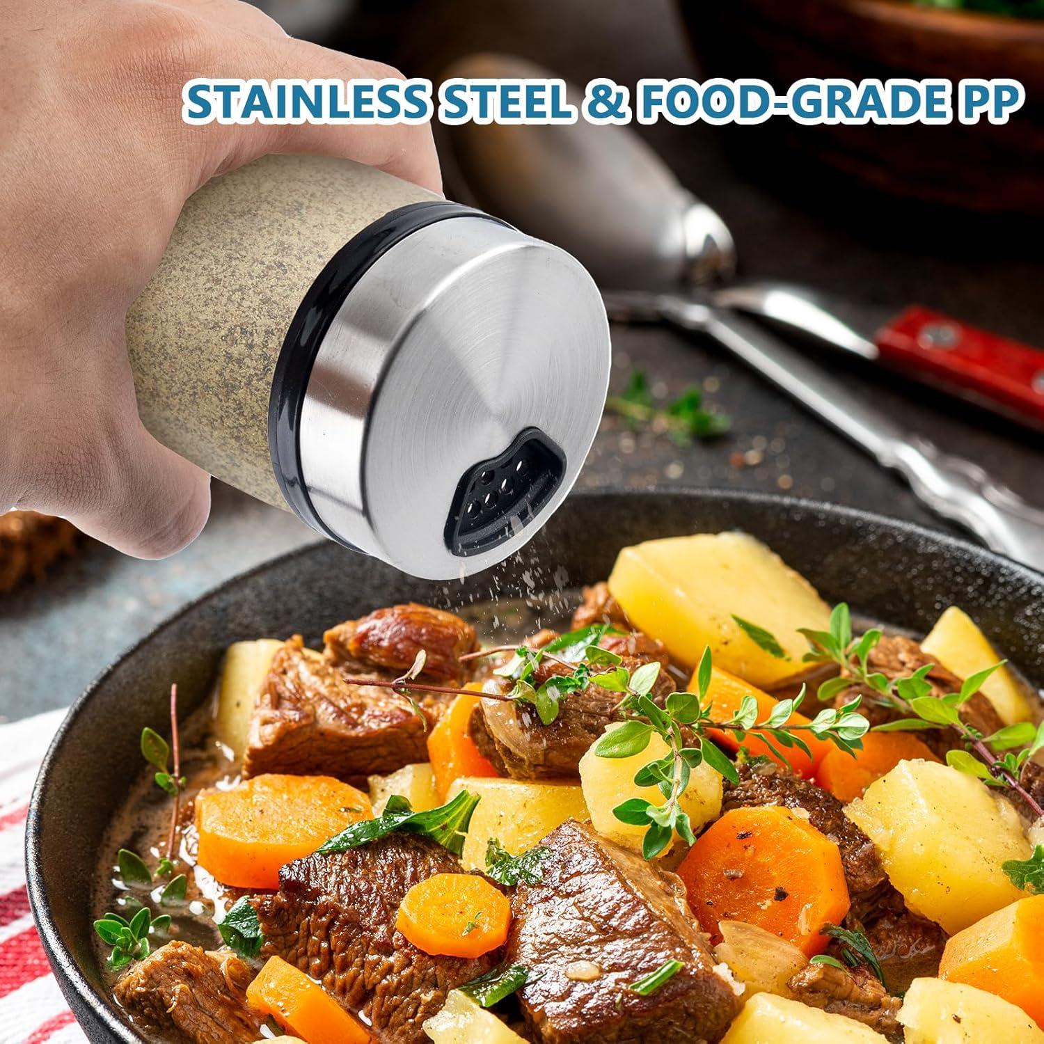 Juego de 6 tarros de especias de vidrio QUYLIXX 207 ml