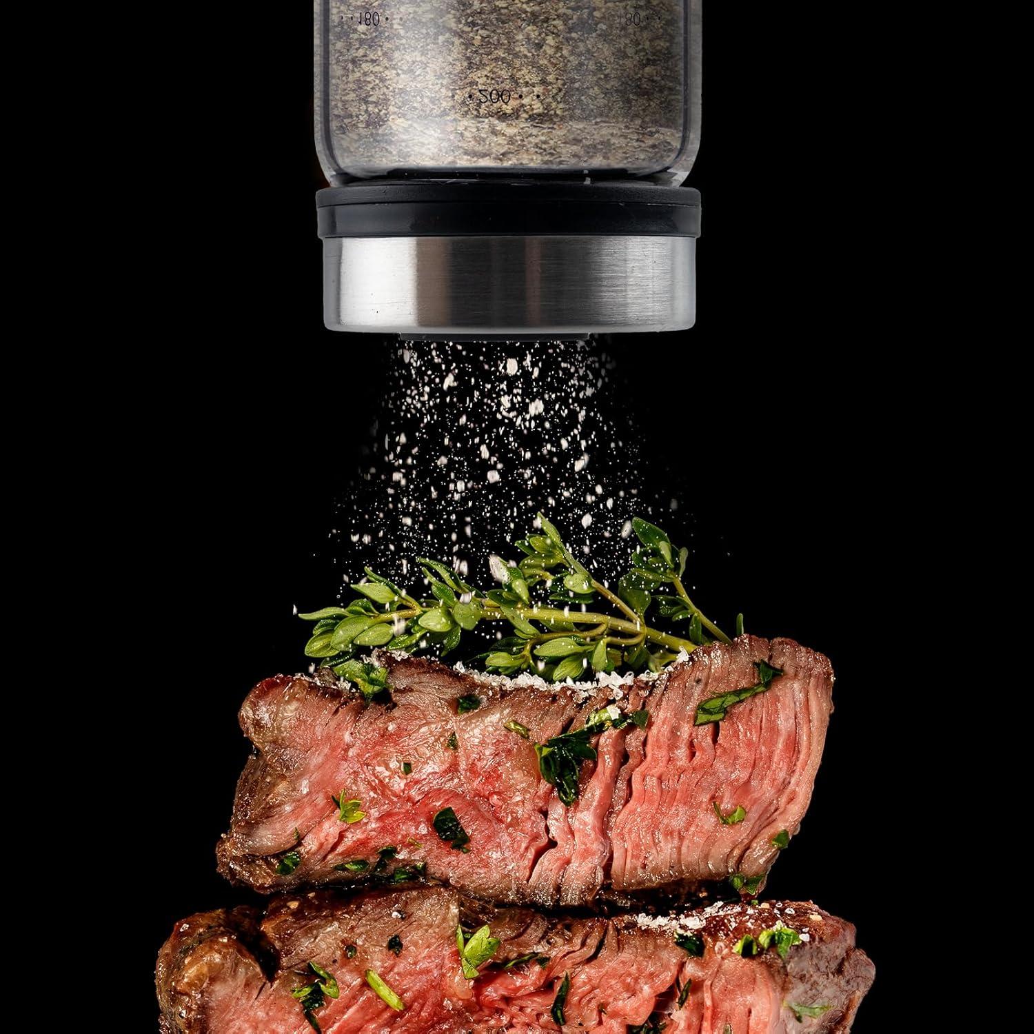 Juego de 6 tarros de especias de vidrio QUYLIXX 207 ml