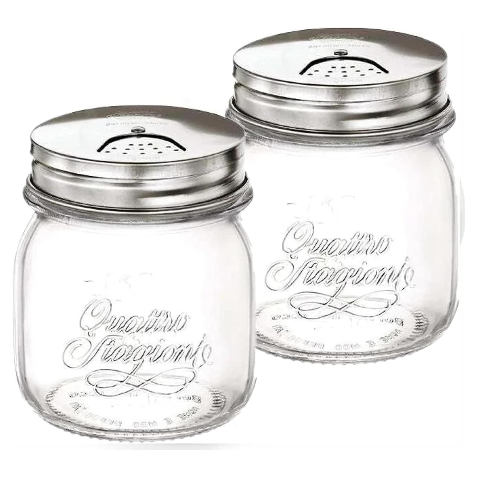 Juego de Tarros de Especias Bormioli Rocco 240 ml con Tapas Inox