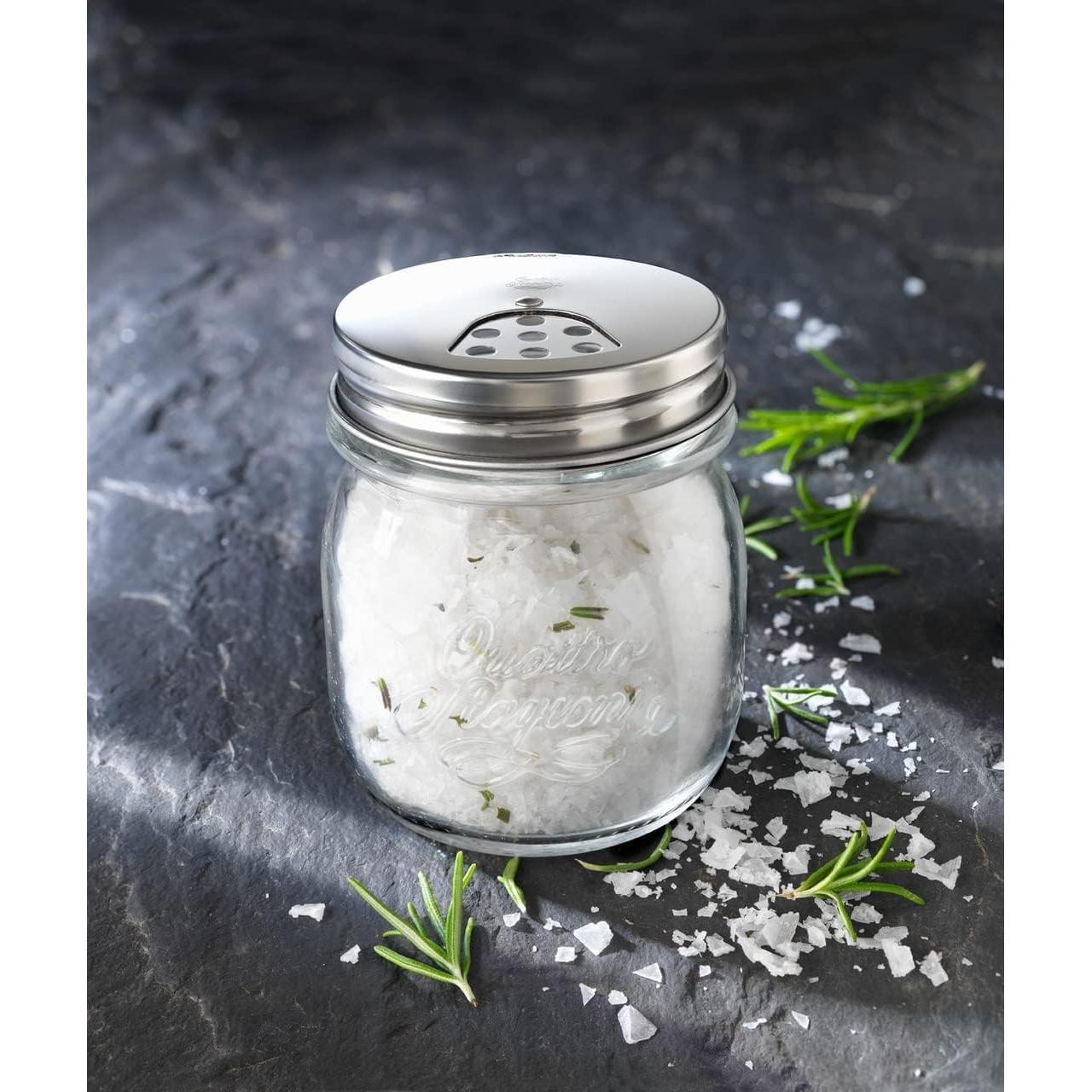 Juego de Tarros de Especias Bormioli Rocco 240 ml con Tapas Inox