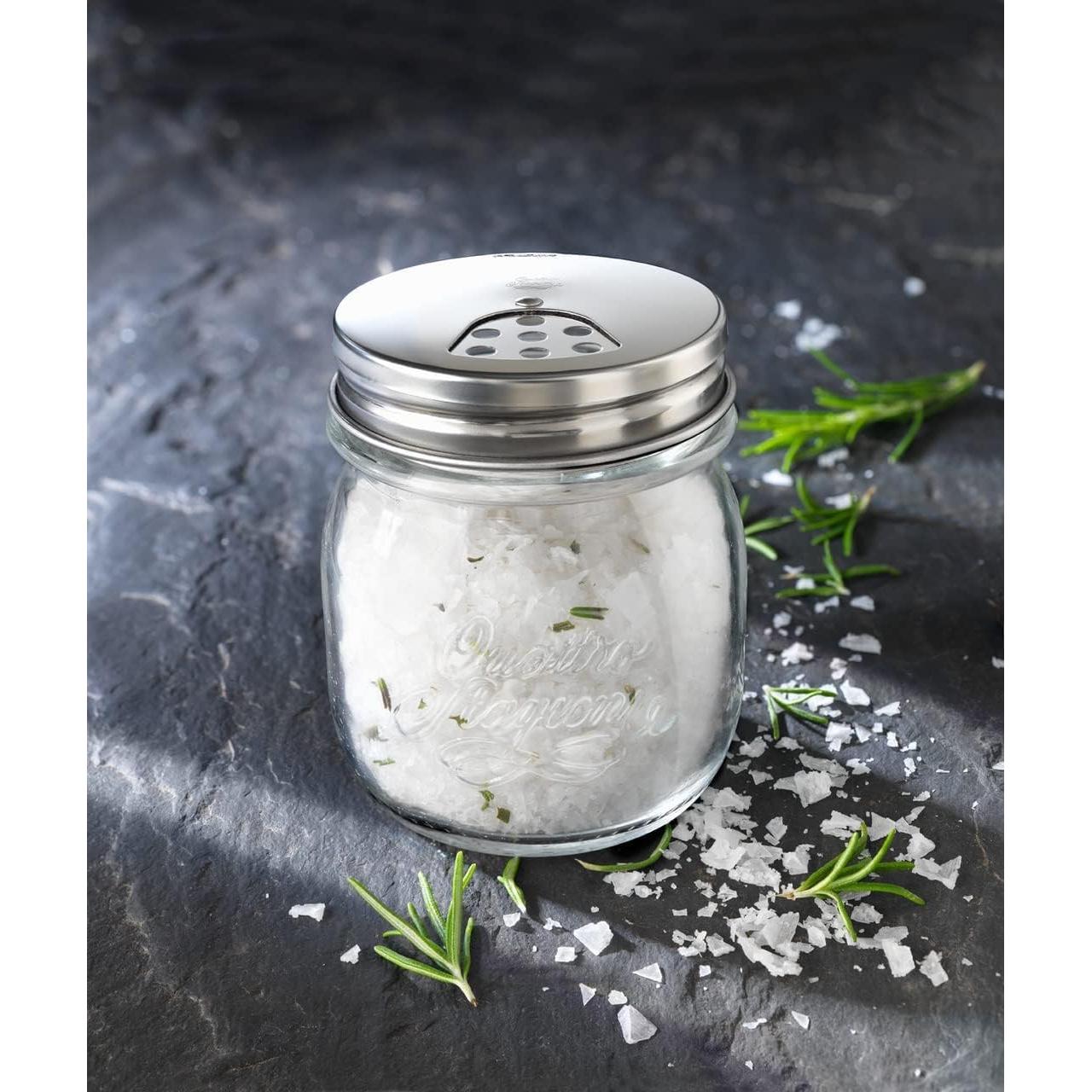 Juego de Tarros de Especias Bormioli Rocco 240 ml con Tapas Inox