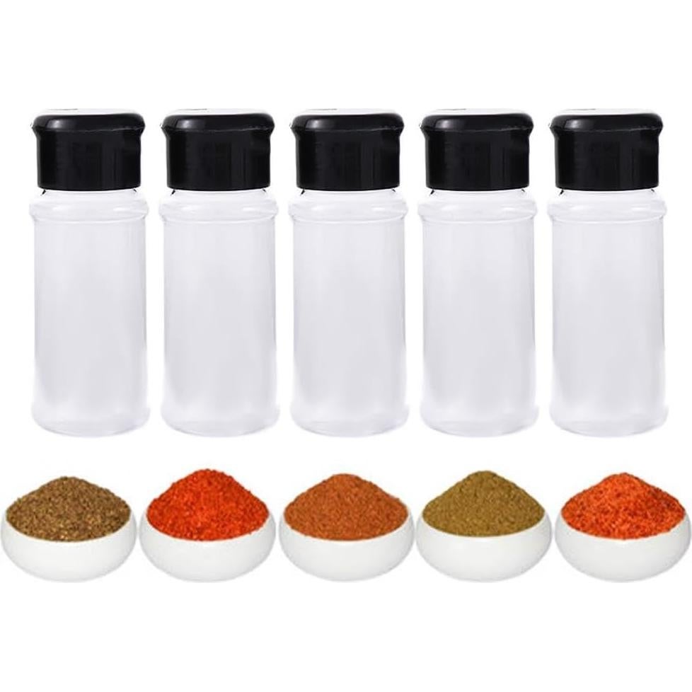 Kopida 5 Tarros de Plástico para Especias 100ml Sin BPA
