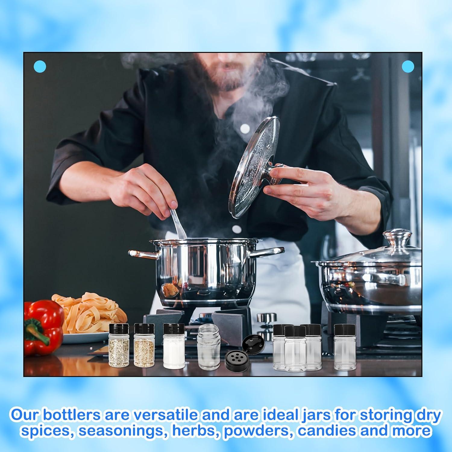 Paquete de 48 frascos de plástico para especias 80 ml Conagel