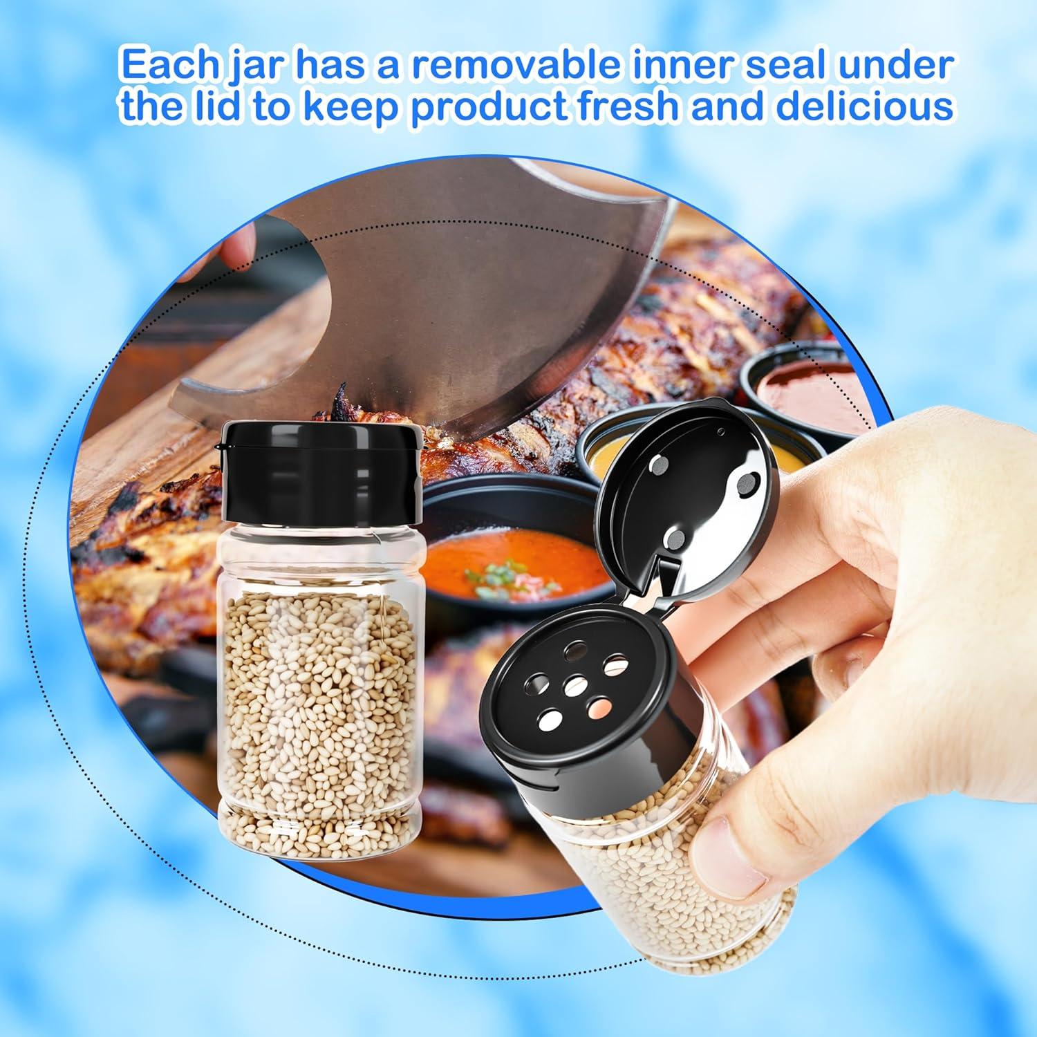 Paquete de 48 frascos de plástico para especias 80 ml Conagel