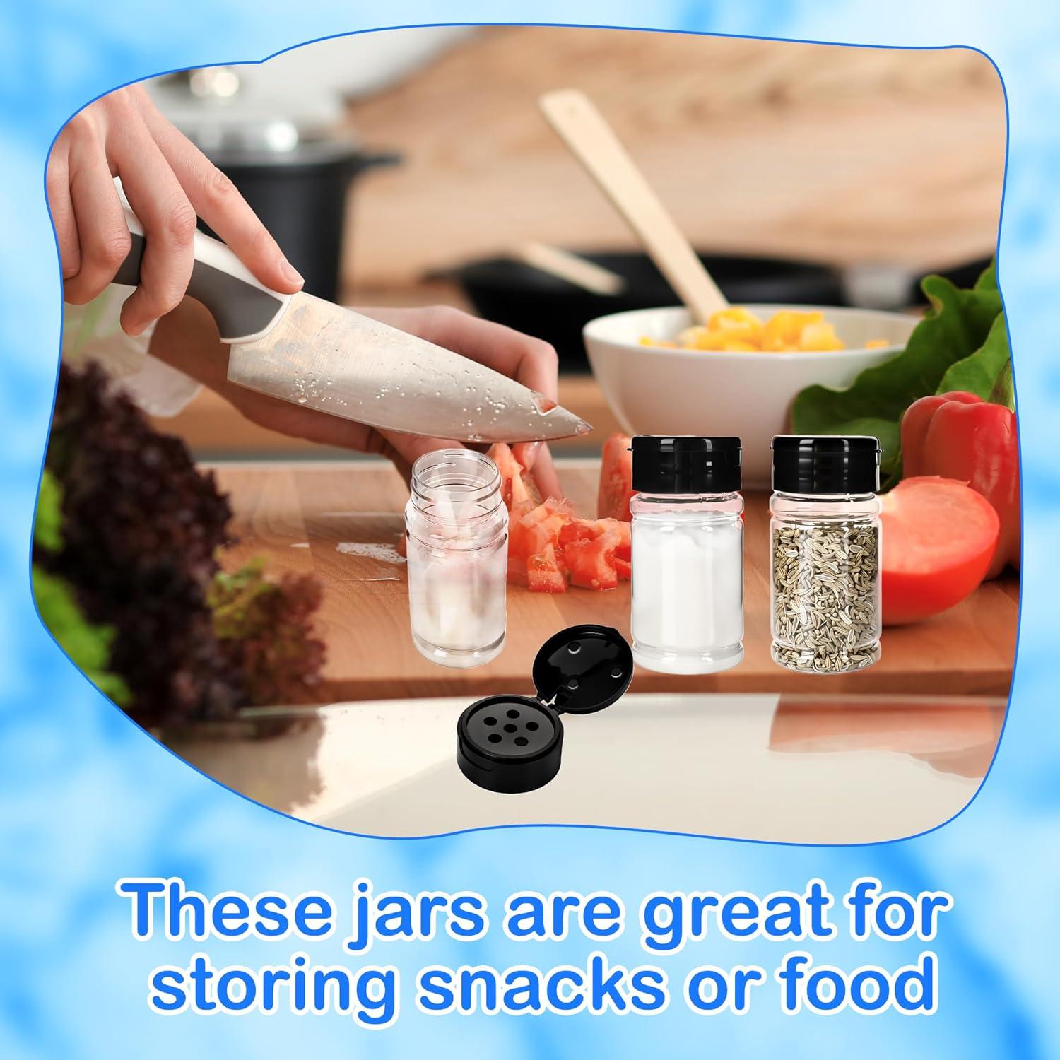 Paquete de 48 frascos de plástico para especias 80 ml Conagel