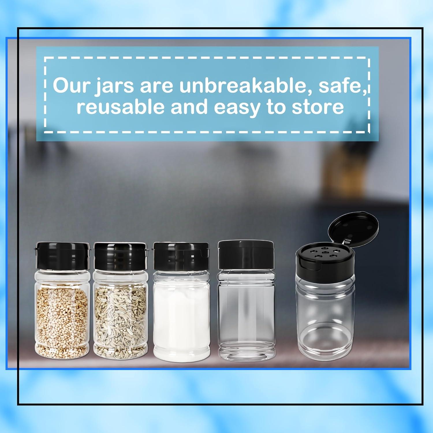 Paquete de 48 frascos de plástico para especias 80 ml Conagel