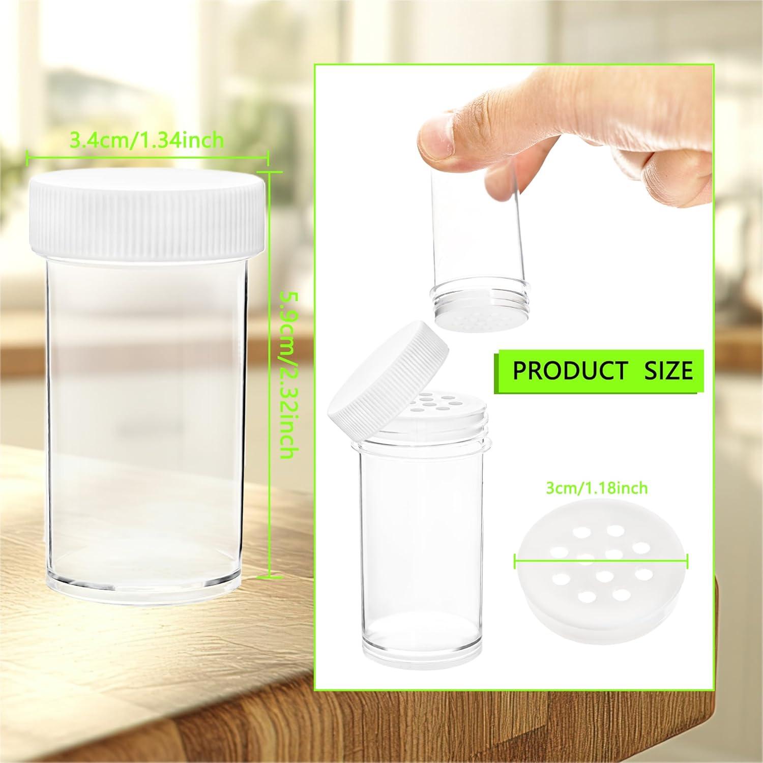 Paquete de 50 frascos de especias plásticos 30 ml Conagel