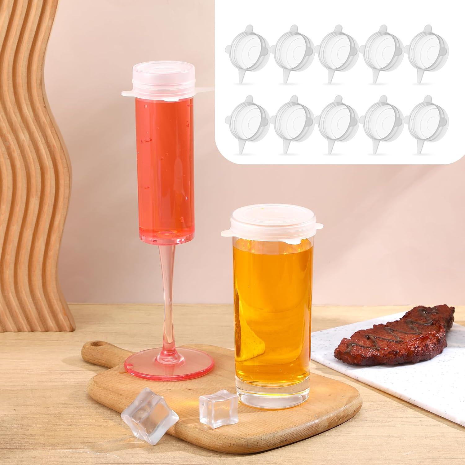 10 Tapas de Silicona Reutilizables Lusofie 5 cm para Alimentos