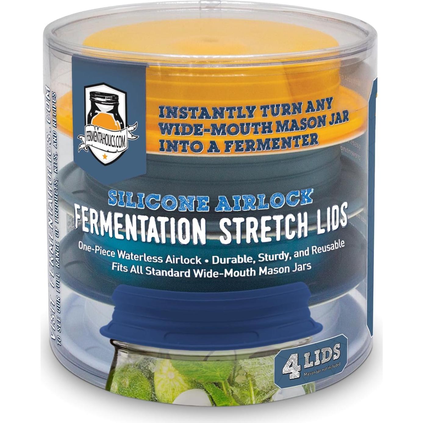 Tapas de Fermentación de Silicona Fermentaholics - 4 Piezas