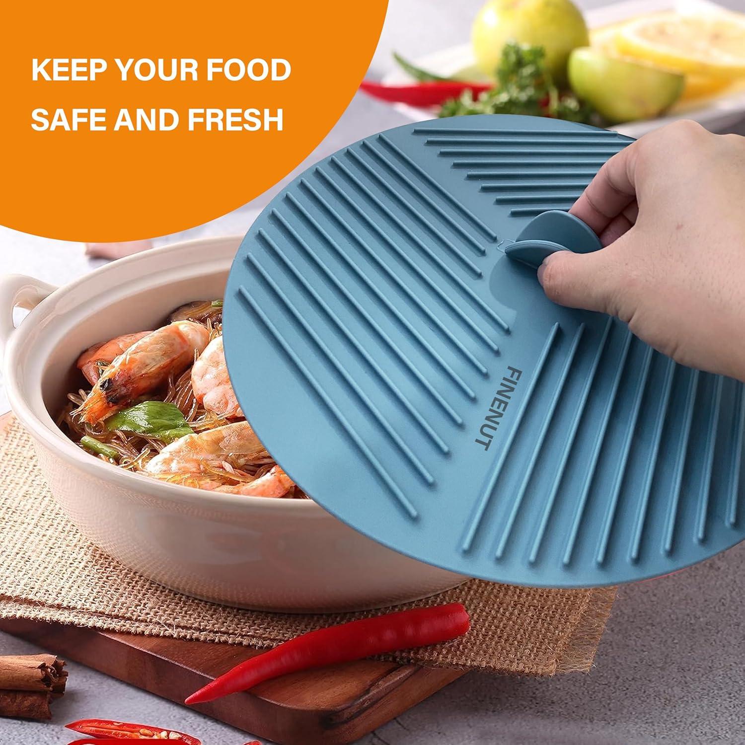 Tapas de Silicona 9 Piezas FINENUT, Resistentes al Calor