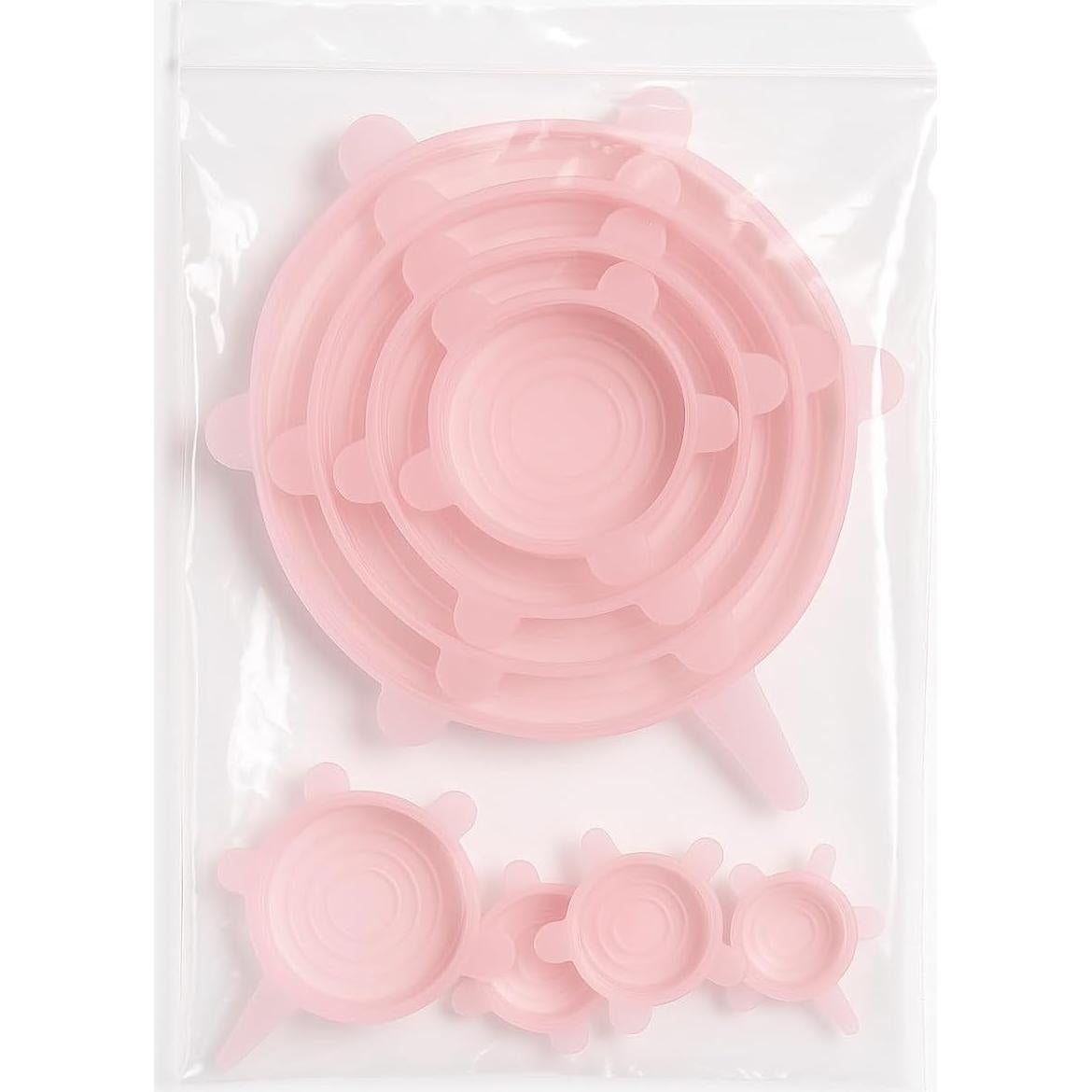 Juego de 6 Tapas de Silicona Estirables Genérico - Ecológicas y Reutilizables