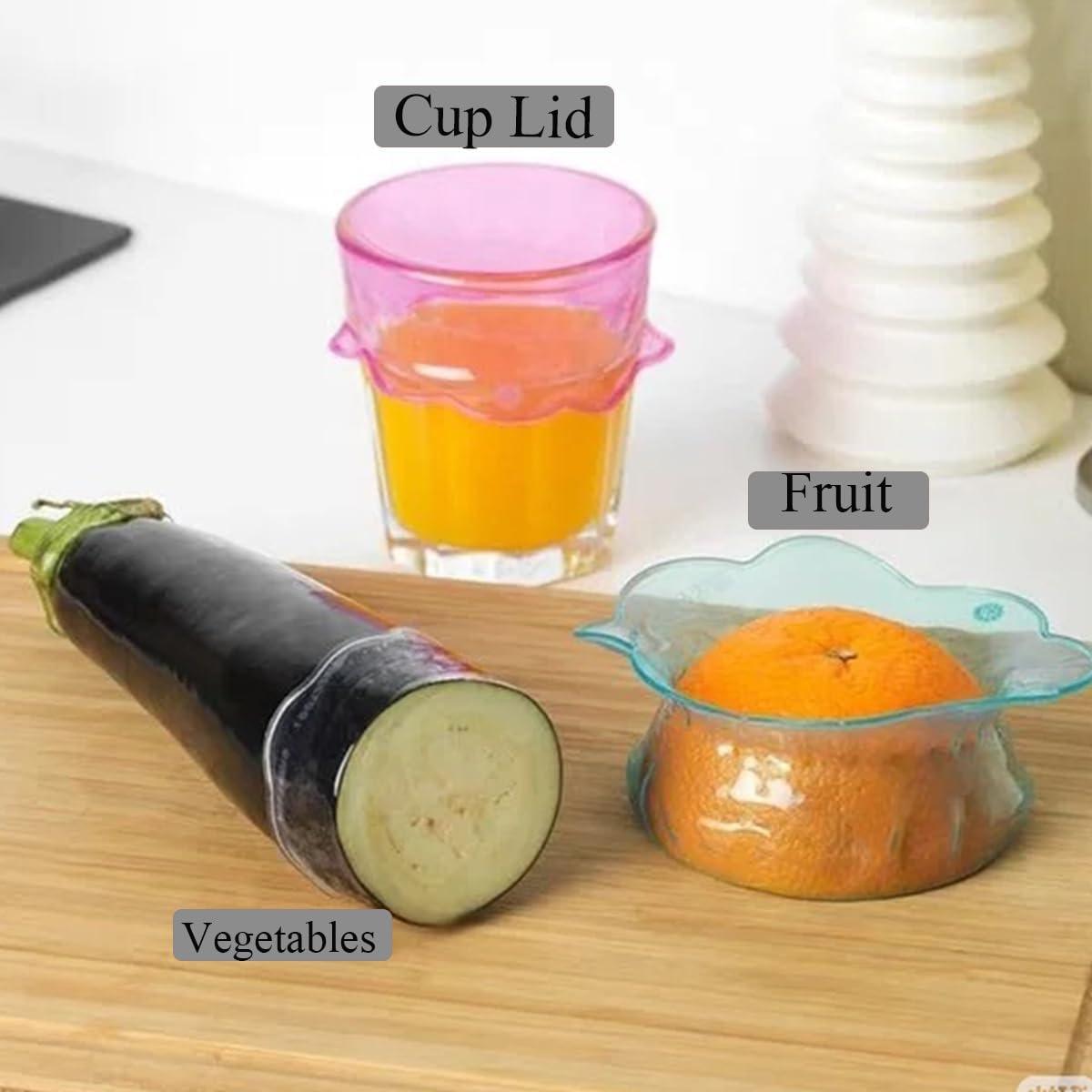 Juego de 3 tapas de silicona LITAITAI para alimentos