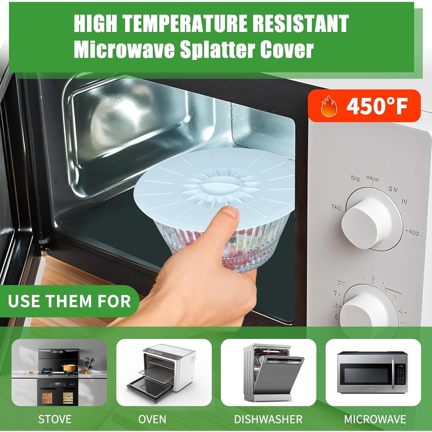 Juego de 9 Tapas de Silicona Daxiongmao - Resistentes al Calor