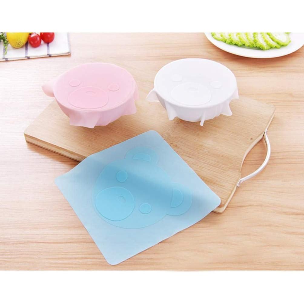 Tapa de Silicona Estirable Hemoton 2 Pcs Rosa 18 cm