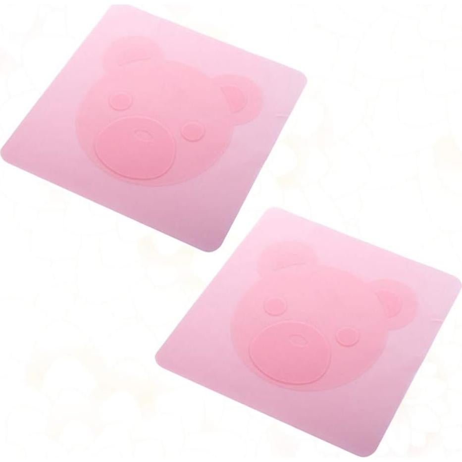 Tapa de Silicona Estirable Hemoton 2 Pcs Rosa 18 cm