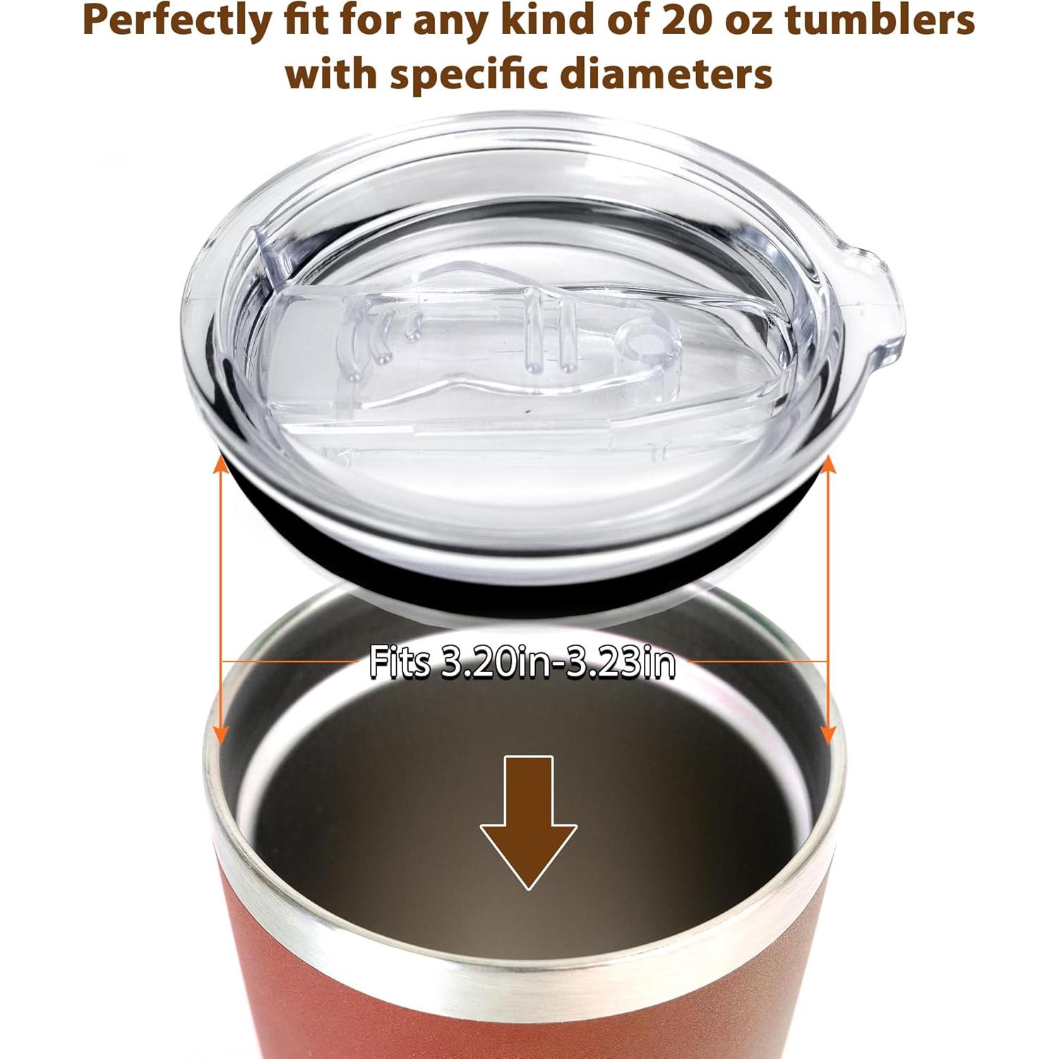 Tapa de Reemplazo OASSIE para Vaso de 20oz - Silicona Elástica