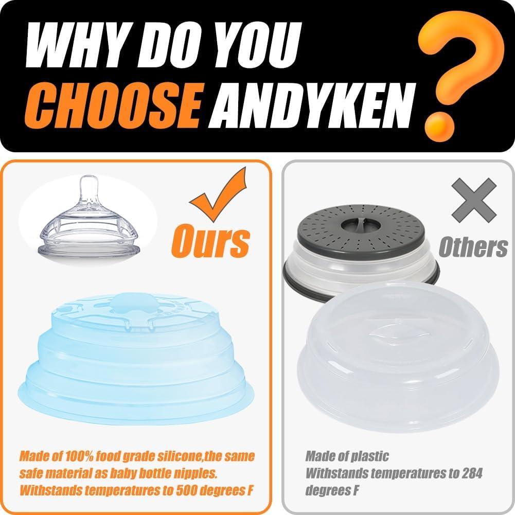 Cubierta de Microondas de Silicona Andyken 26.67 cm Apta Lavavajillas