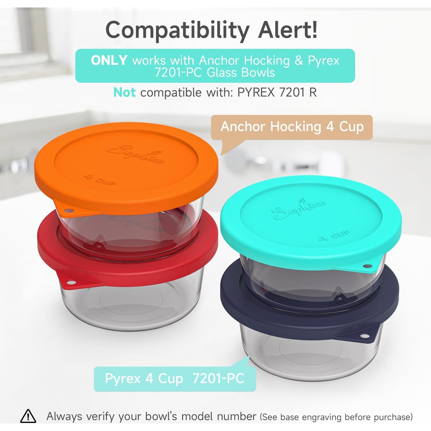 Tapa de Silicona Redonda SOPHICO 4 Tazas Azul Marino-Menta