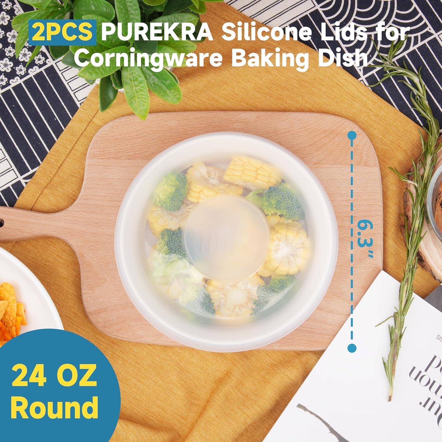 Tapas de Silicona Reutilizables Purekra para Plato Redondo 24 Oz