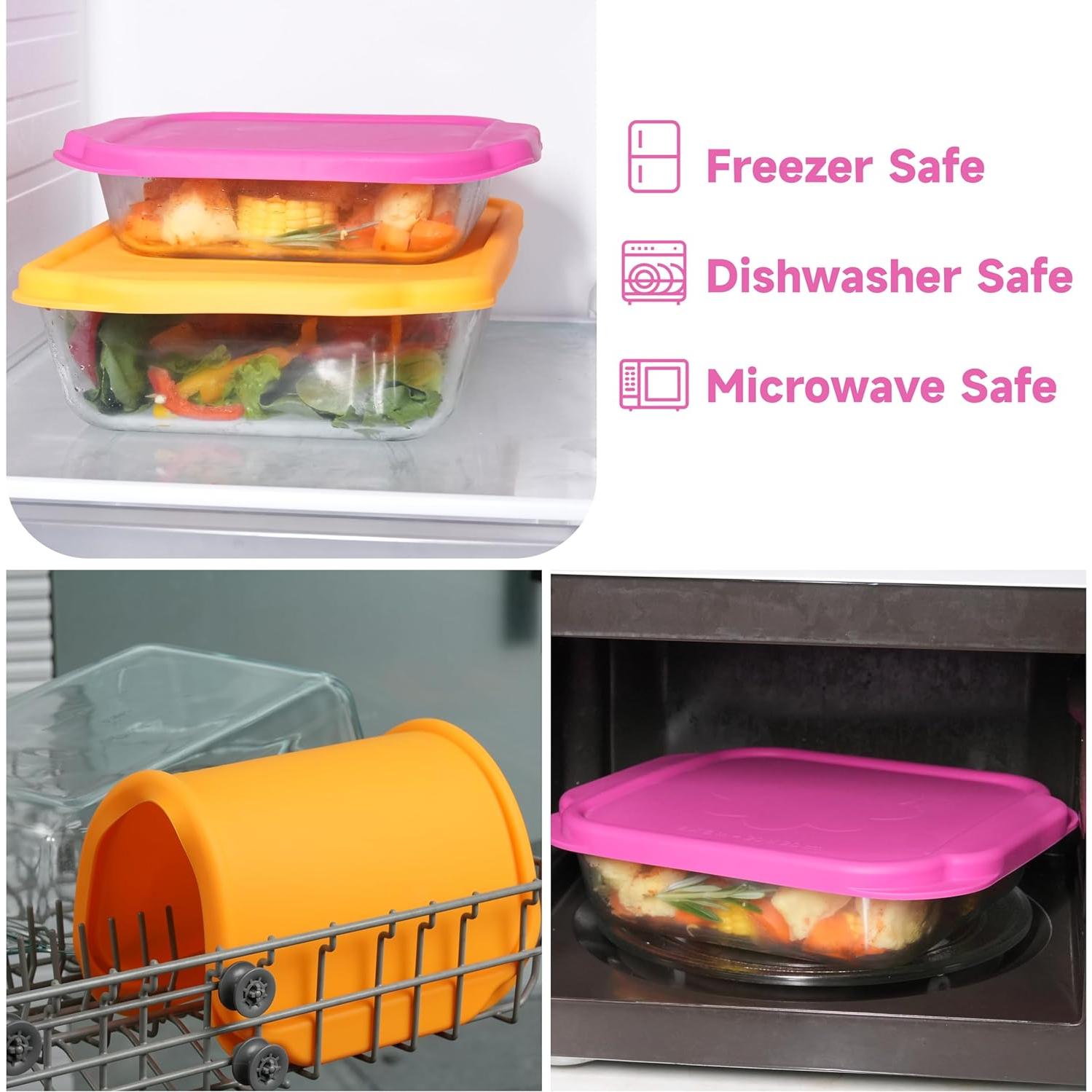 Tapas de Silicona Purekra para Pyrex 222 y 233 - 2 Unidades