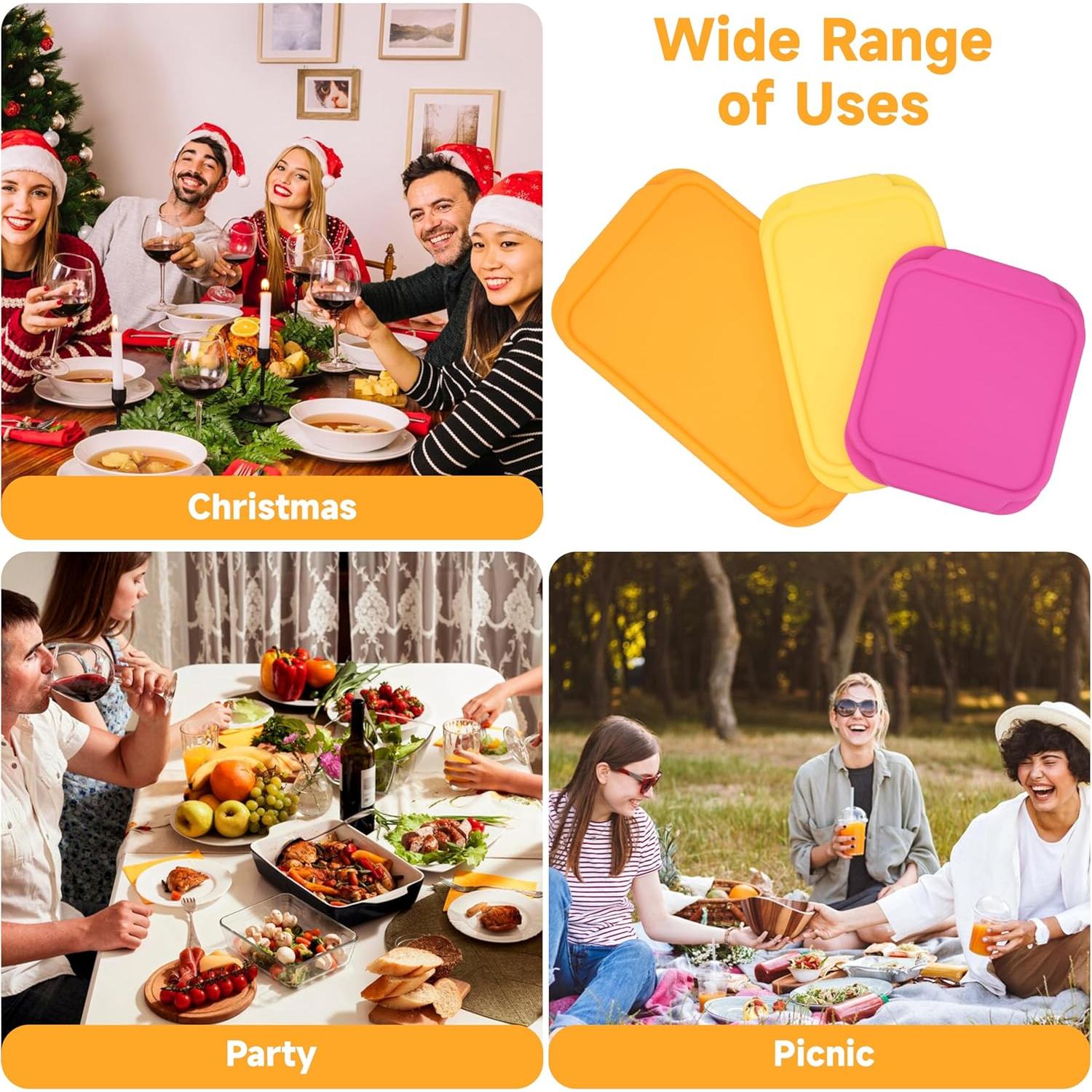 Tapas de Silicona Purekra para Pyrex 222 y 233 - 2 Unidades