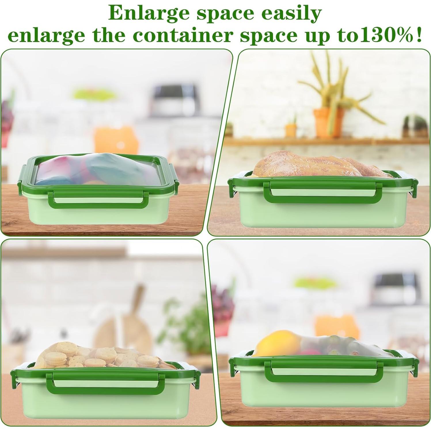 Juego de 2 Recipientes Herméticos de Silicona para Frutas