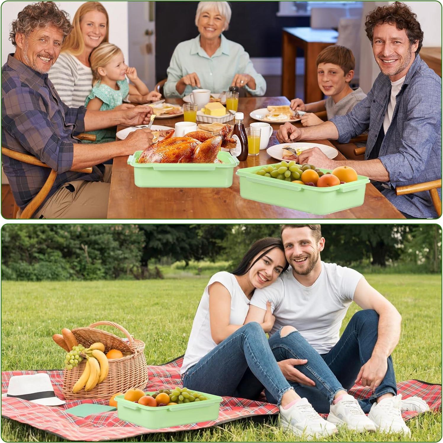 Juego de 2 Recipientes Herméticos de Silicona para Frutas