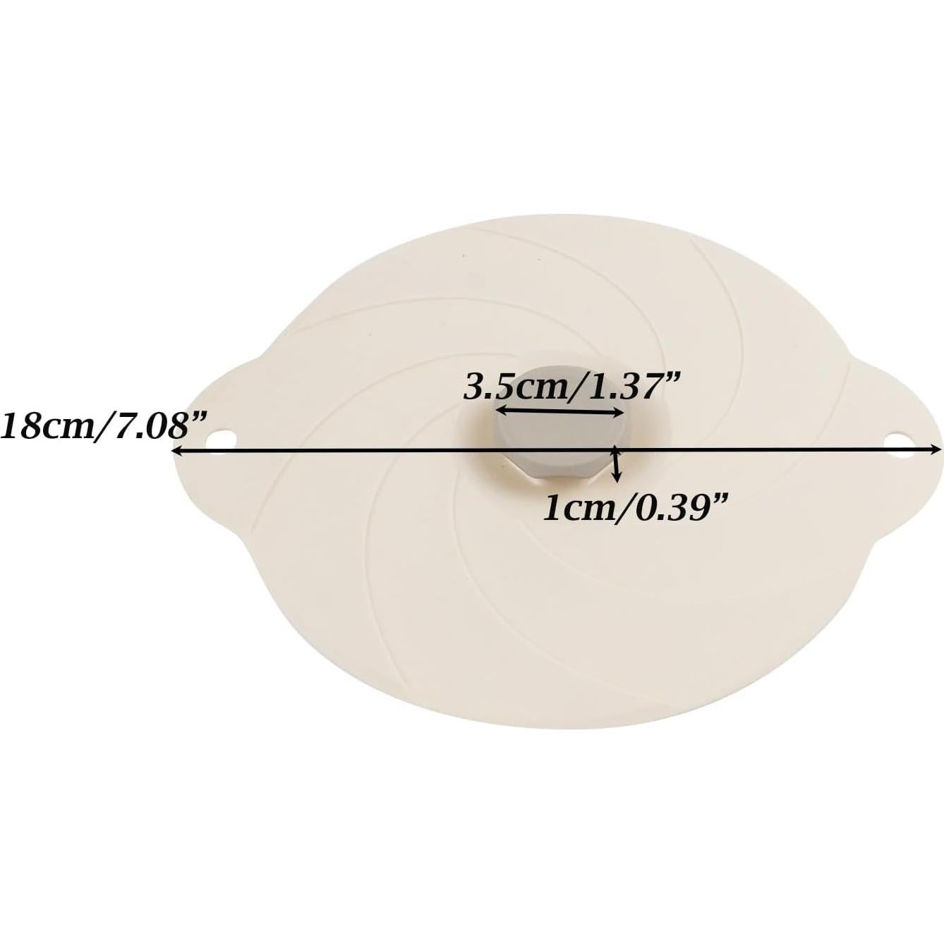 Paquete de 2 tapas de silicona FarBoat 18 cm reutilizables