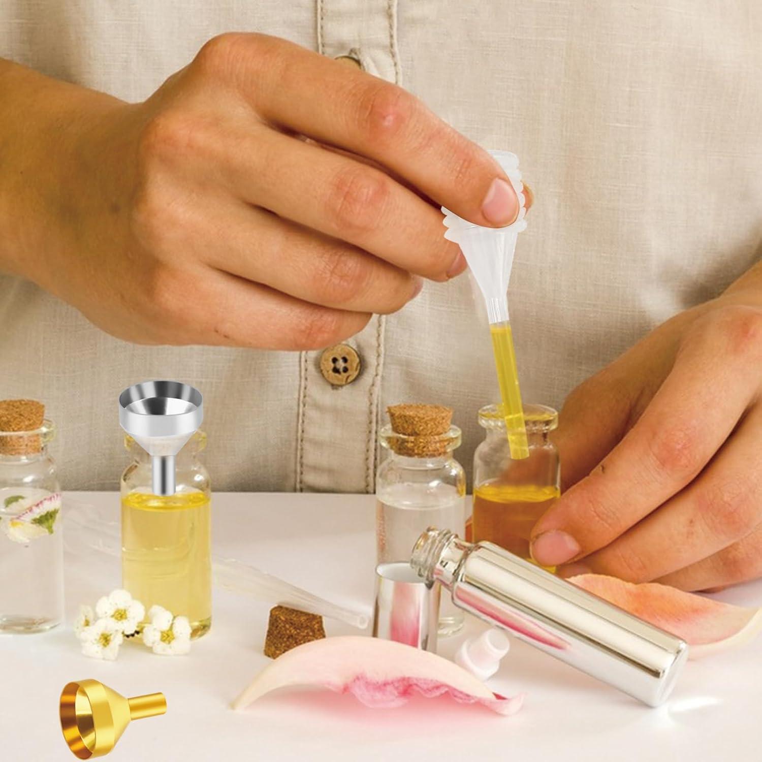 Set de 8 Mini Embudos Metálicos ZNBSIXP para Llenado Preciso