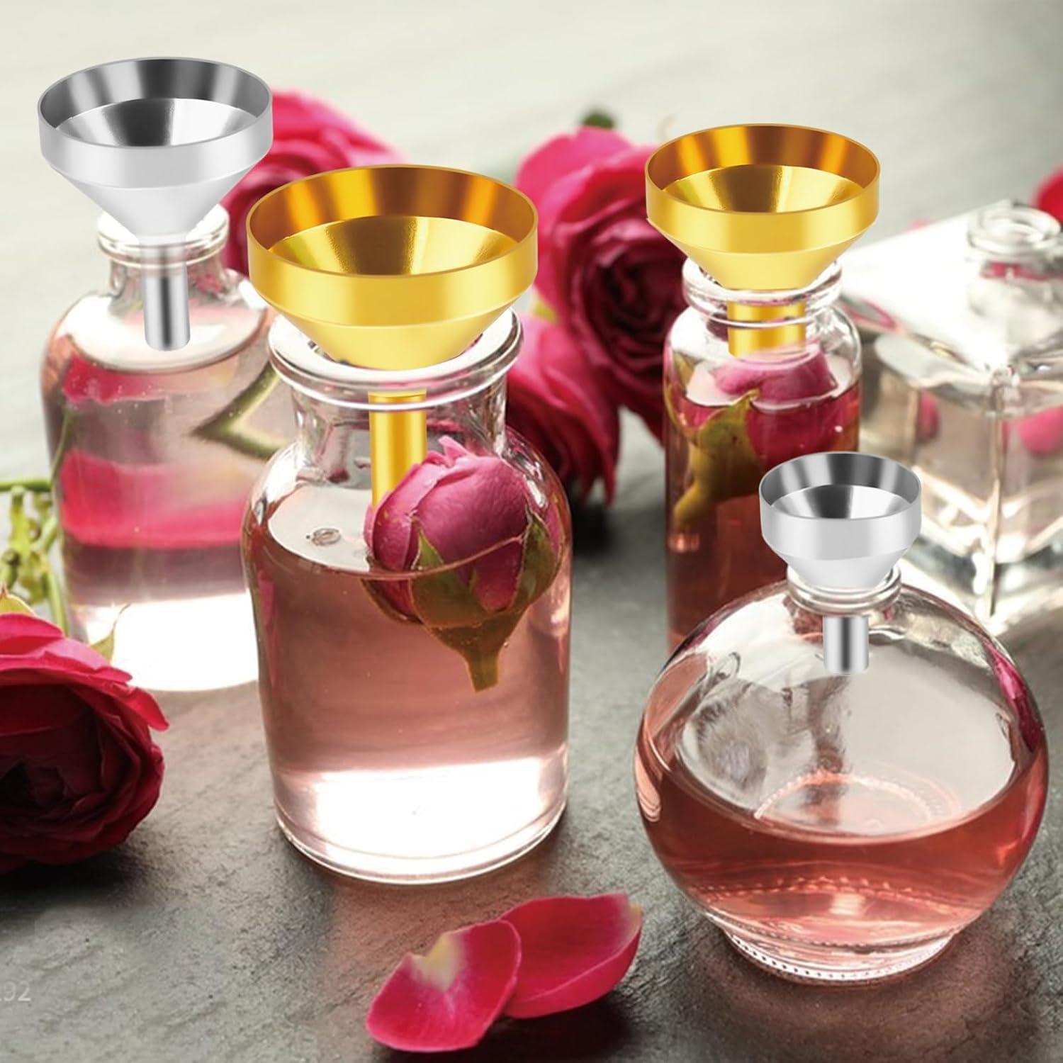 Set de 8 Mini Embudos Metálicos ZNBSIXP para Llenado Preciso