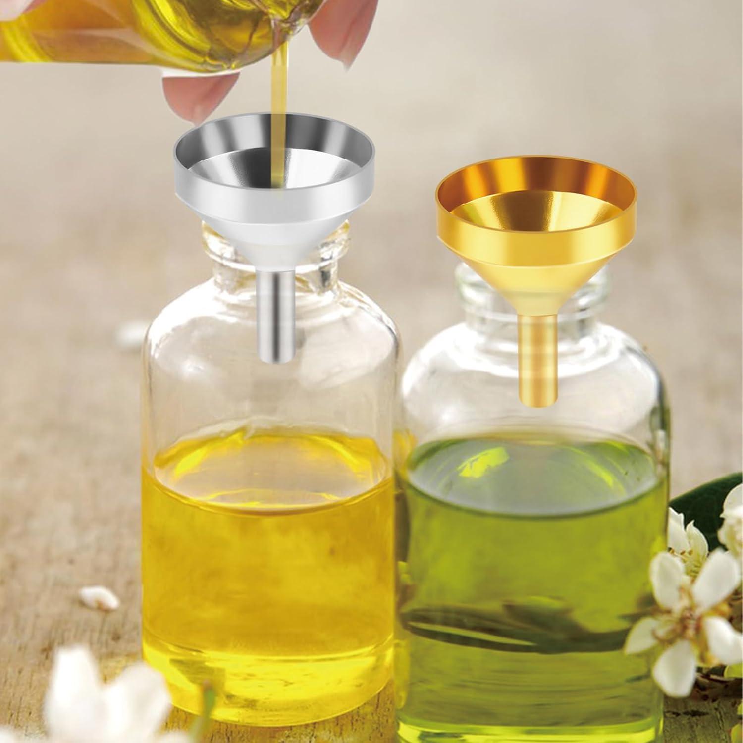 Set de 8 Mini Embudos Metálicos ZNBSIXP para Llenado Preciso