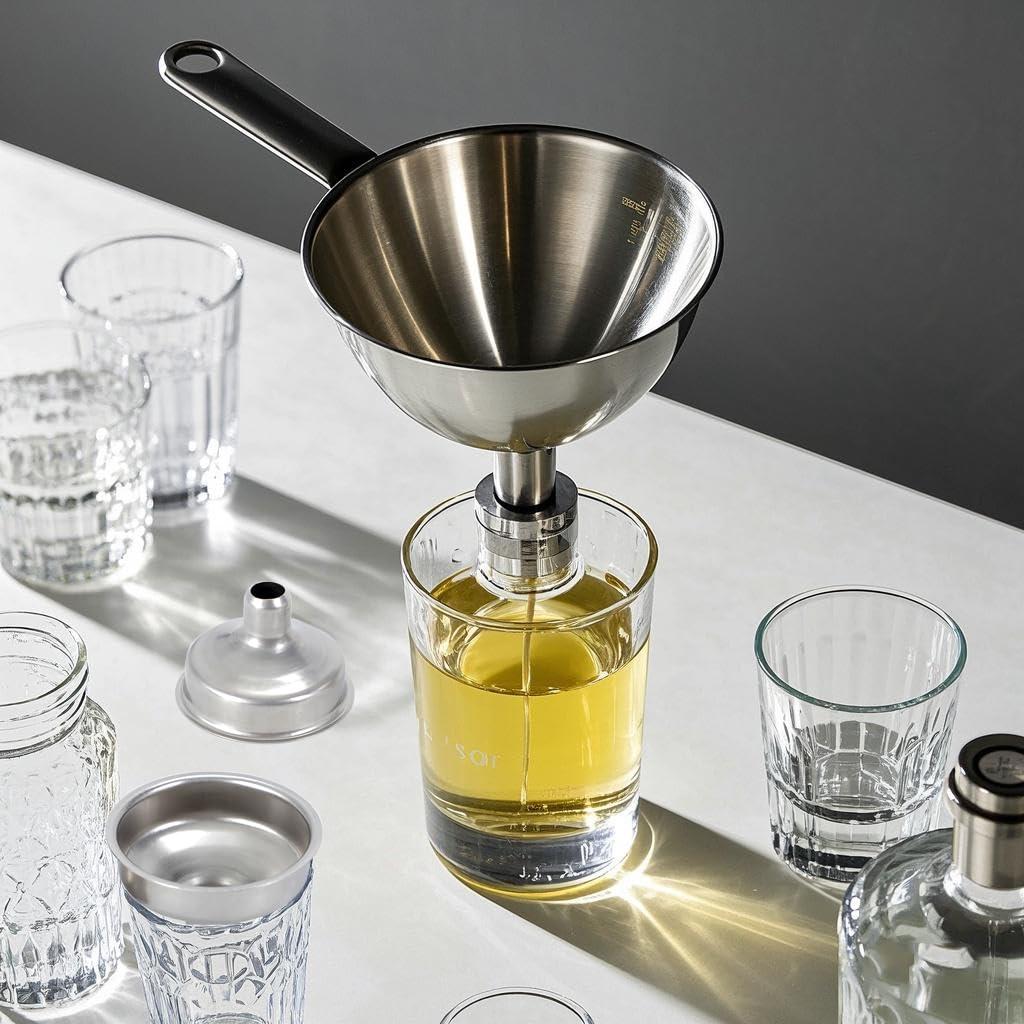Juego de 12 Embudos Mini de Acero Inoxidable YIHUANYIFA