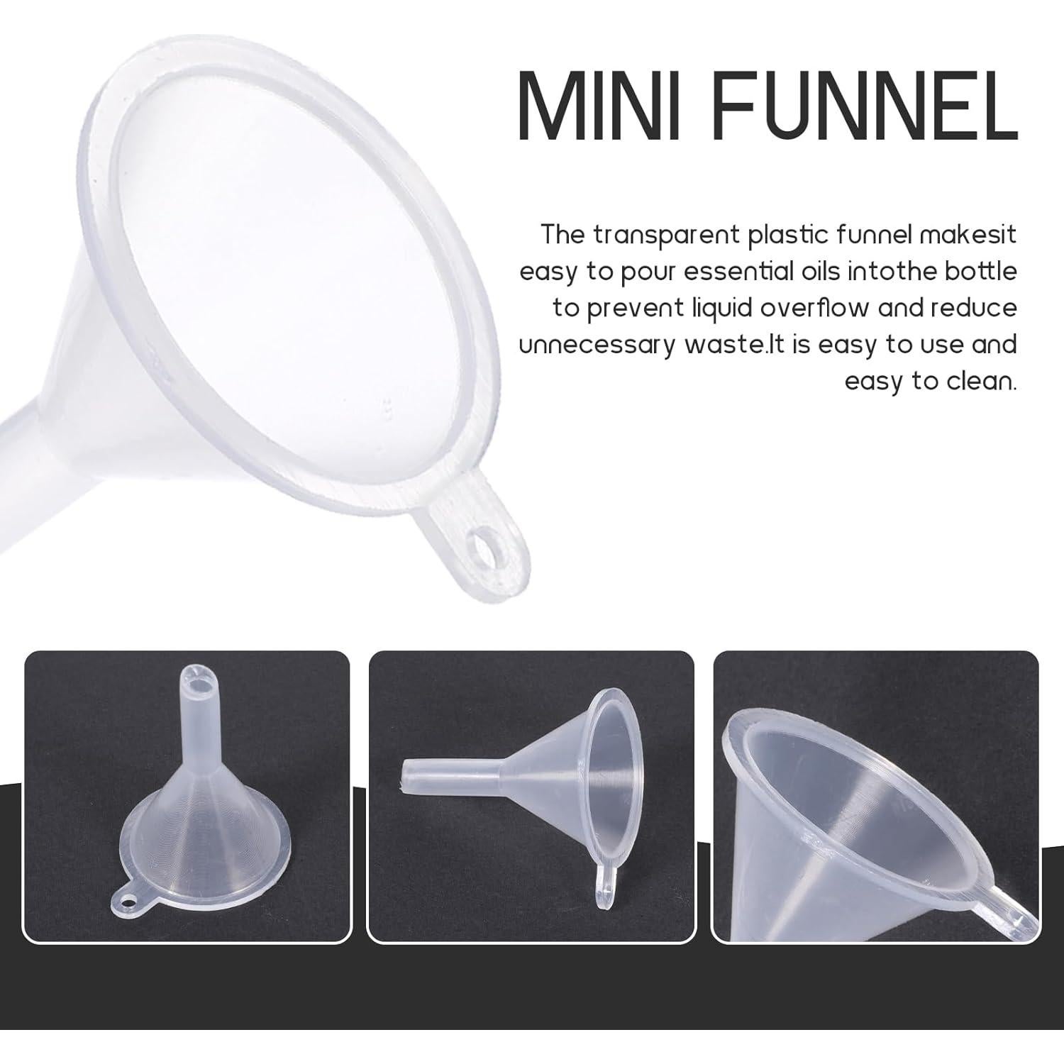 16 Mini Embudos de Plástico Grado Alimenticio Hpmjz - Colores Variados