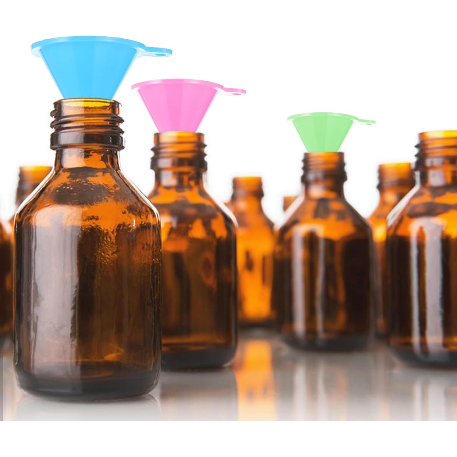 16 Mini Embudos de Plástico Grado Alimenticio Hpmjz - Colores Variados