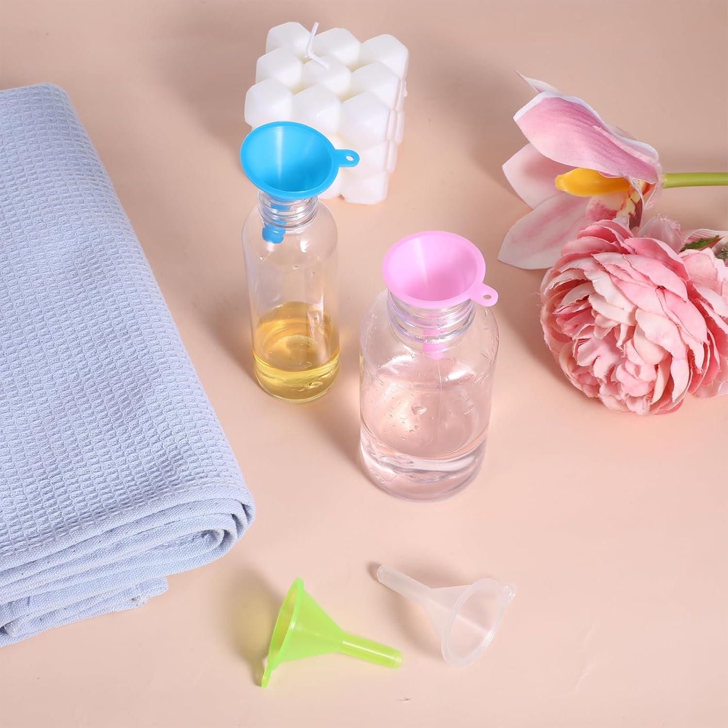 16 Mini Embudos de Plástico Grado Alimenticio Hpmjz - Colores Variados