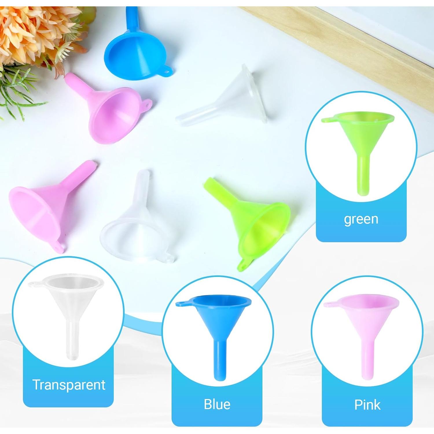 8 Mini Embudos de Plástico Gallipower para Botellas Pequeñas