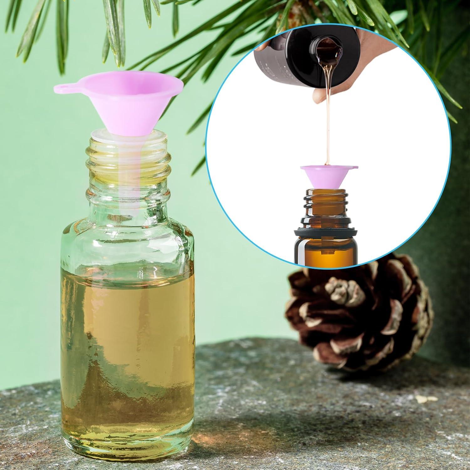 8 Mini Embudos de Plástico Gallipower para Botellas Pequeñas