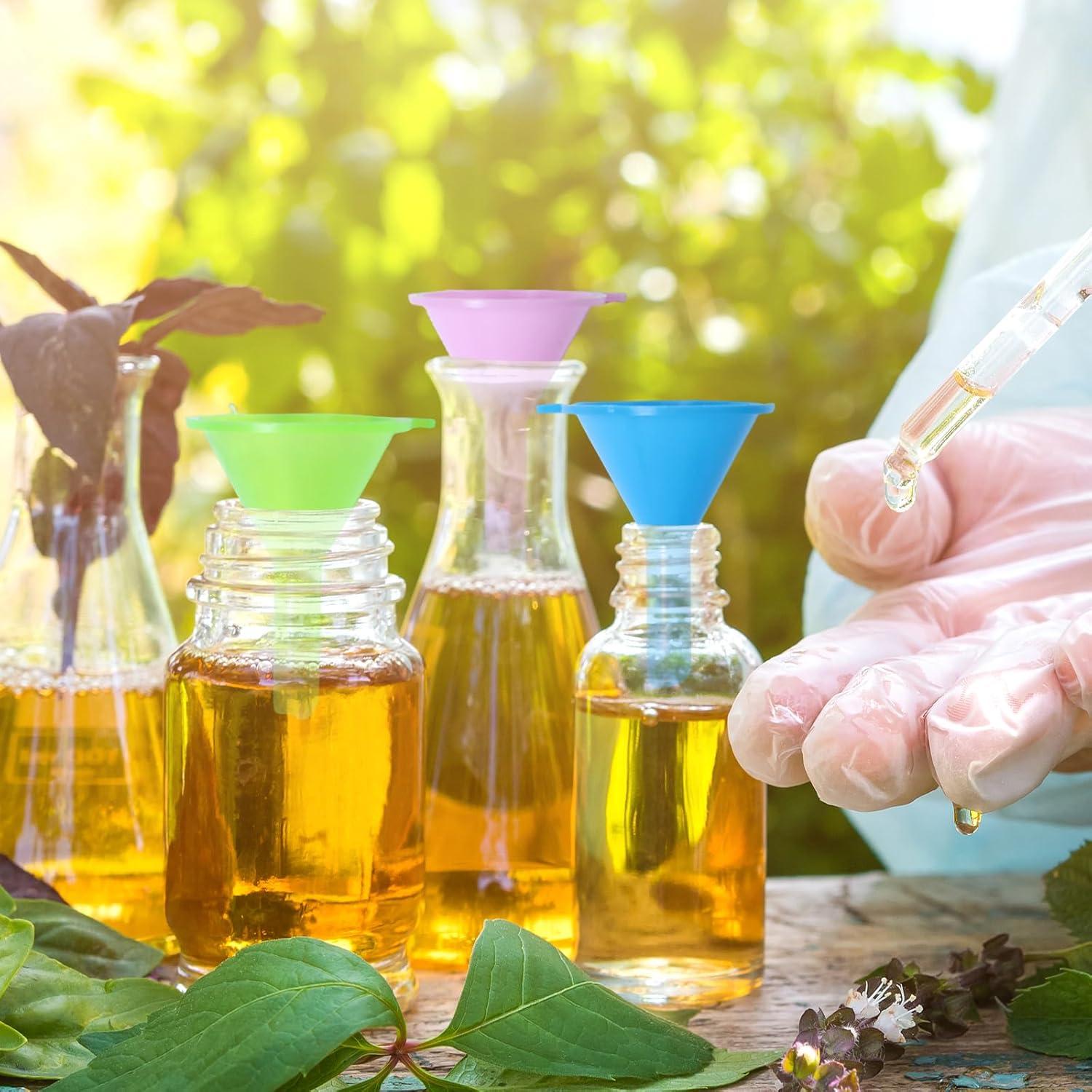 8 Mini Embudos de Plástico Gallipower para Botellas Pequeñas