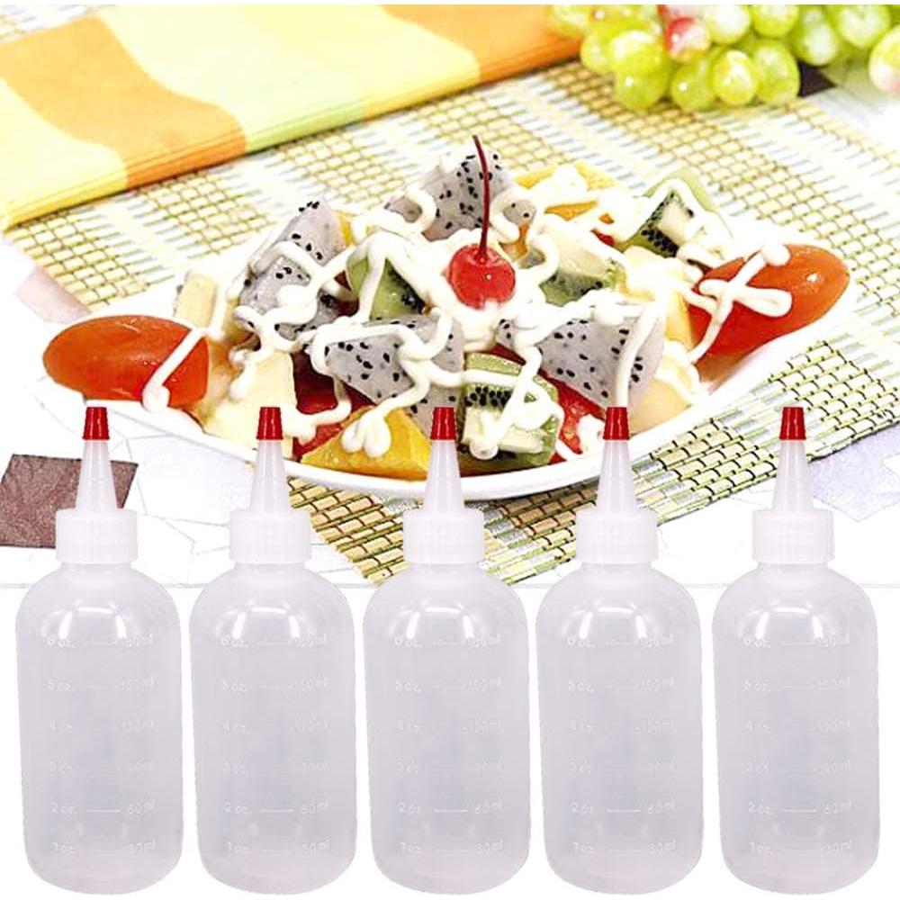 Paquete de 12 Botellas de Squeeze 180ml Belinlen con Tapas Rojas