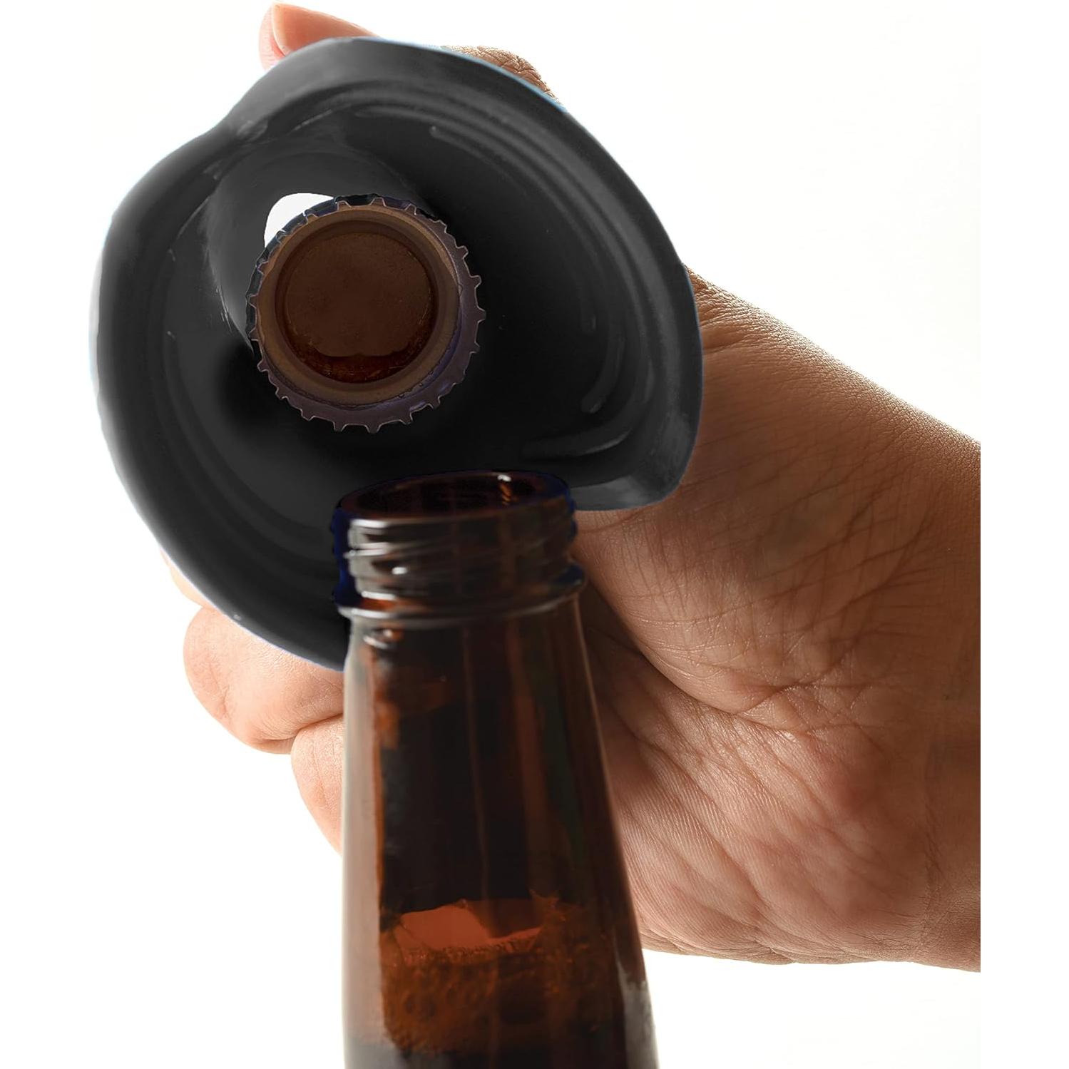 Norpro Set 3 en 1 Agarraderas de Silicona - Abrebotellas y Mini Embudo