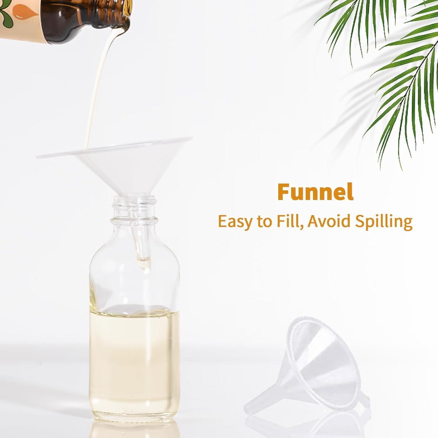 Paquete de 4 Botellas de Vidrio 60ml StellaCare con Tapa