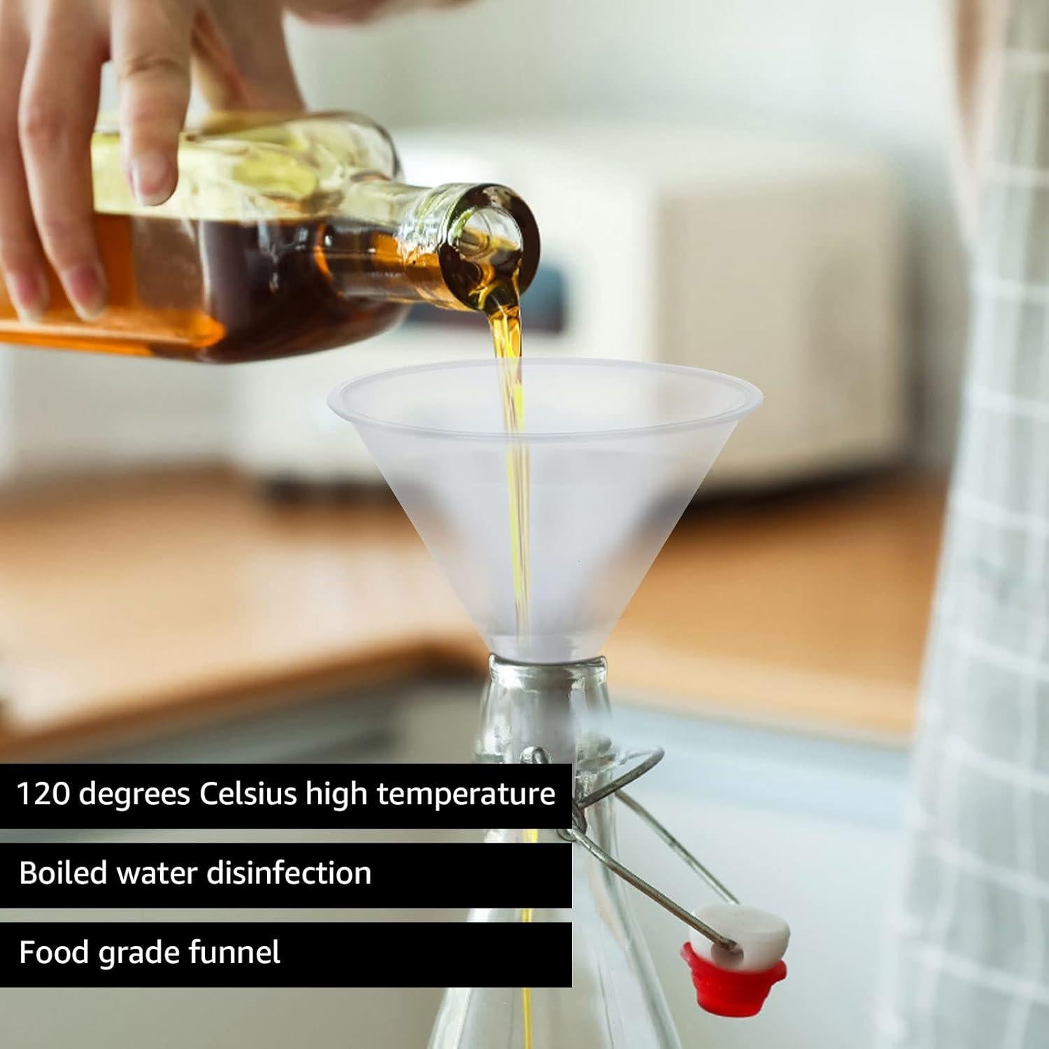 Juego de 60 embudos de plástico LANIAKEA 6.35 cm para líquidos