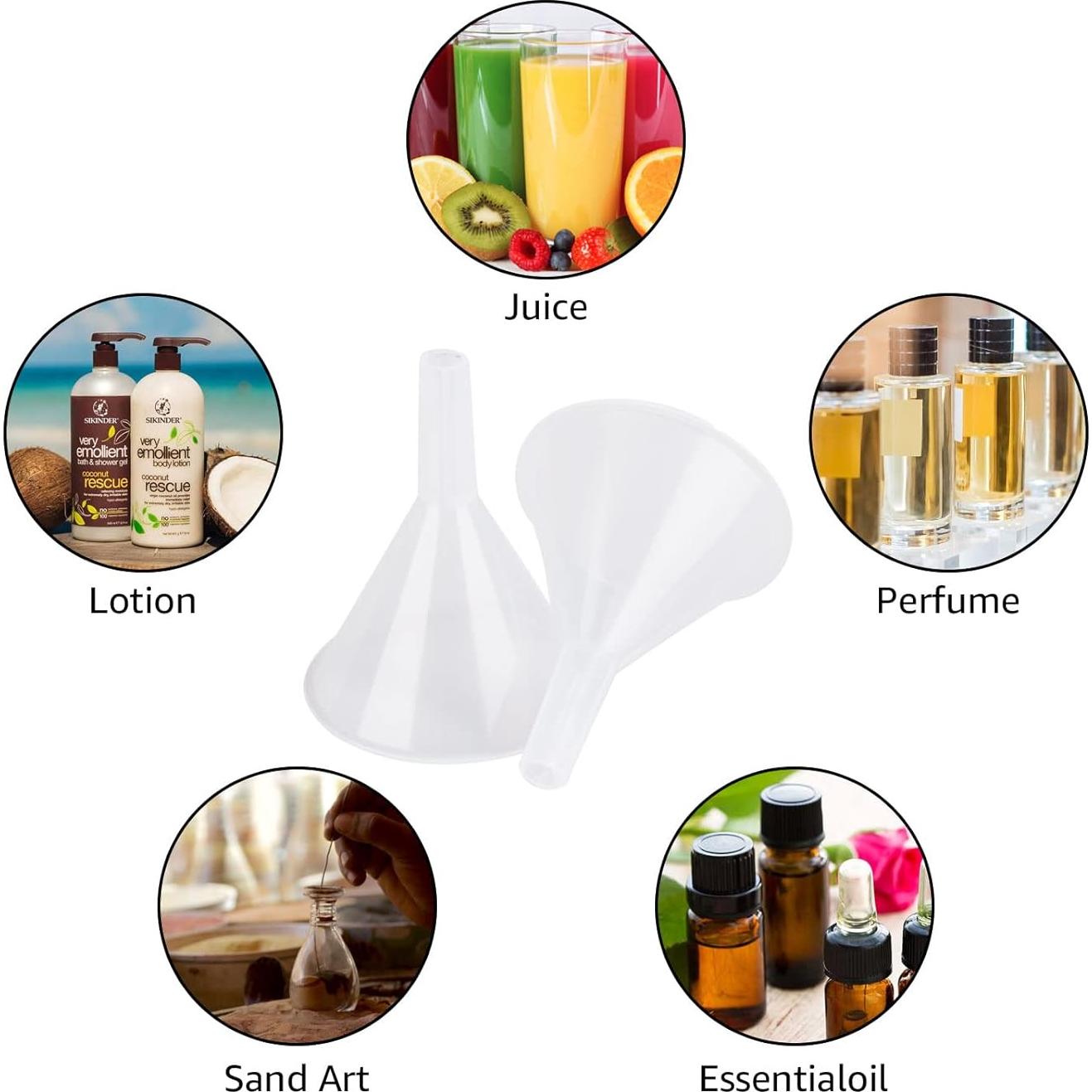 Juego de 60 embudos de plástico LANIAKEA 6.35 cm para líquidos