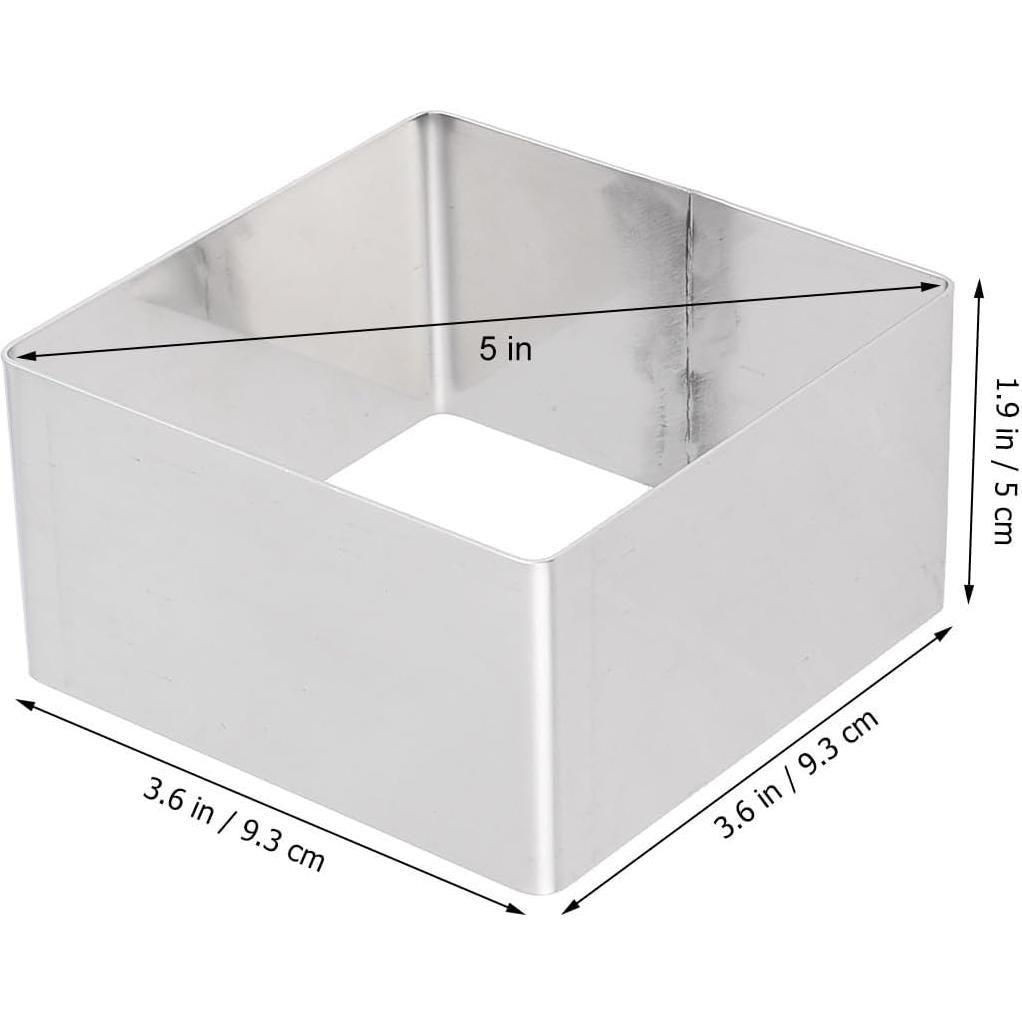 Cortador de Galletas y Anillo de Mousse Acero Inoxidable 9.29cm