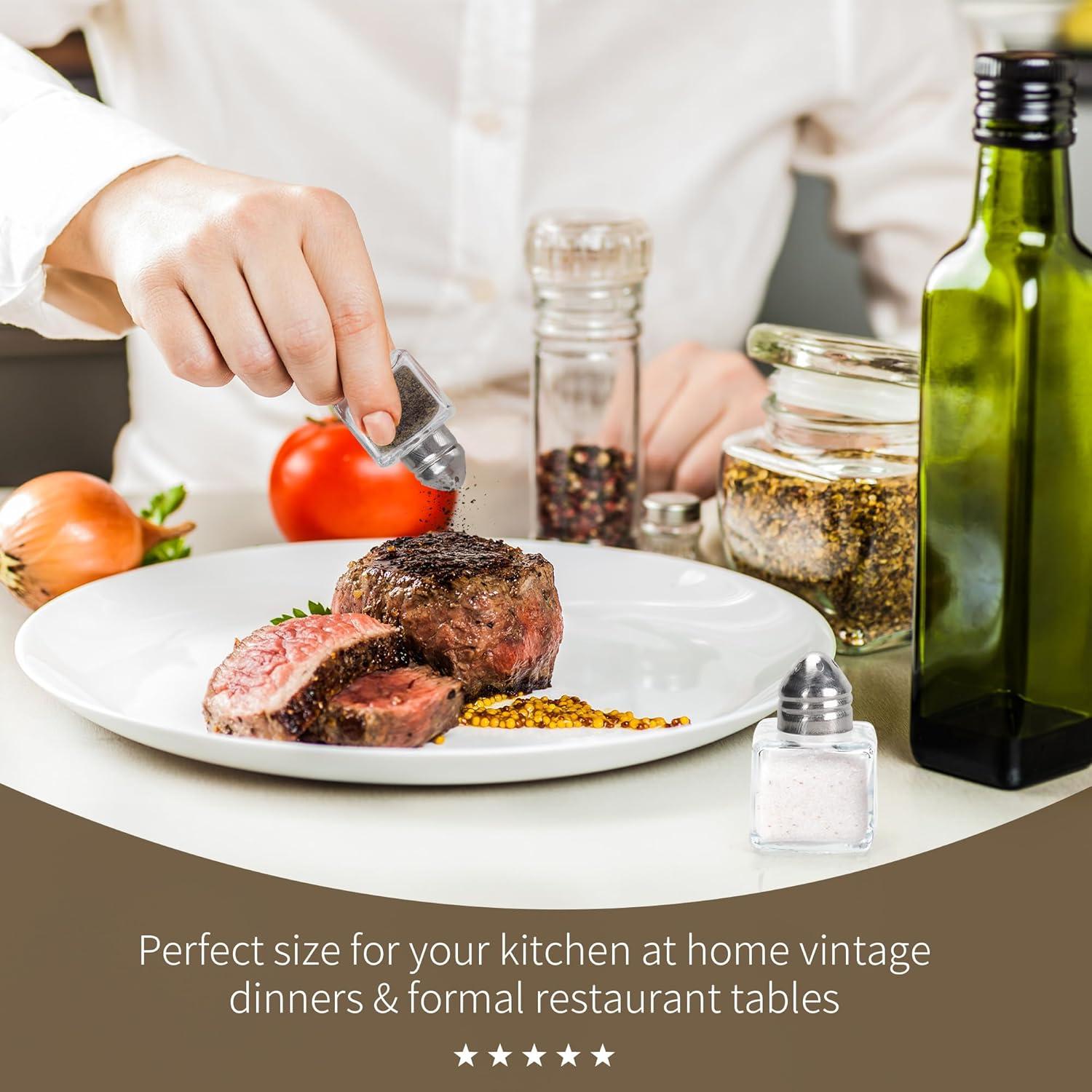 30 Mini Saleros y Pimenteros de Vidrio Axigundaone 0.5 Oz