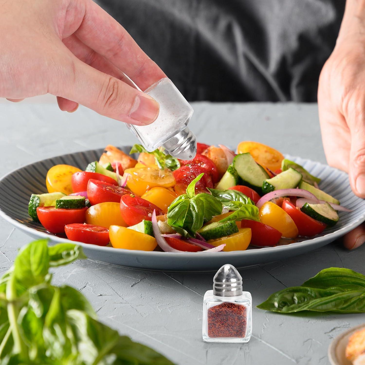 30 Mini Saleros y Pimenteros de Vidrio Axigundaone 0.5 Oz