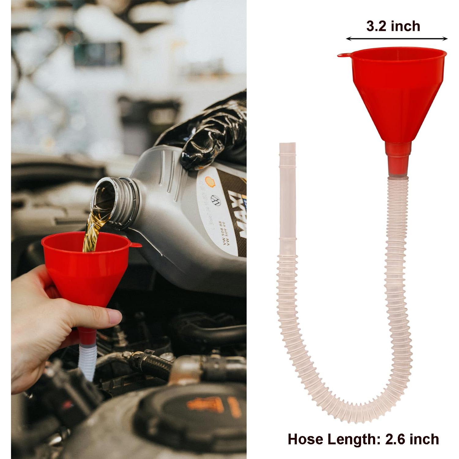 Conjunto de 10 Embudos Automotrices KongNai - Plástico Flexible